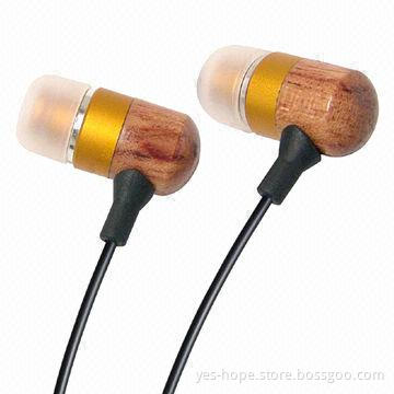 Super bass wooden earphone